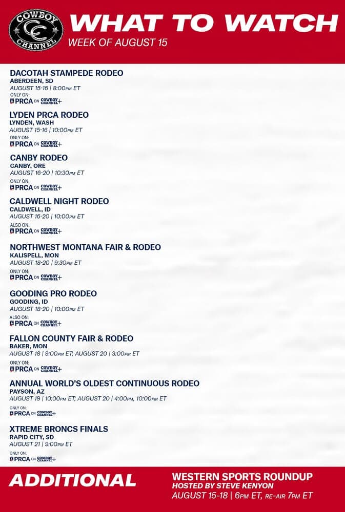 Western Sports on Cowboy Channel Plus